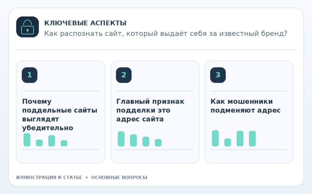 Как распознать сайт, который выдаёт себя за известный бренд? — основные вопросы