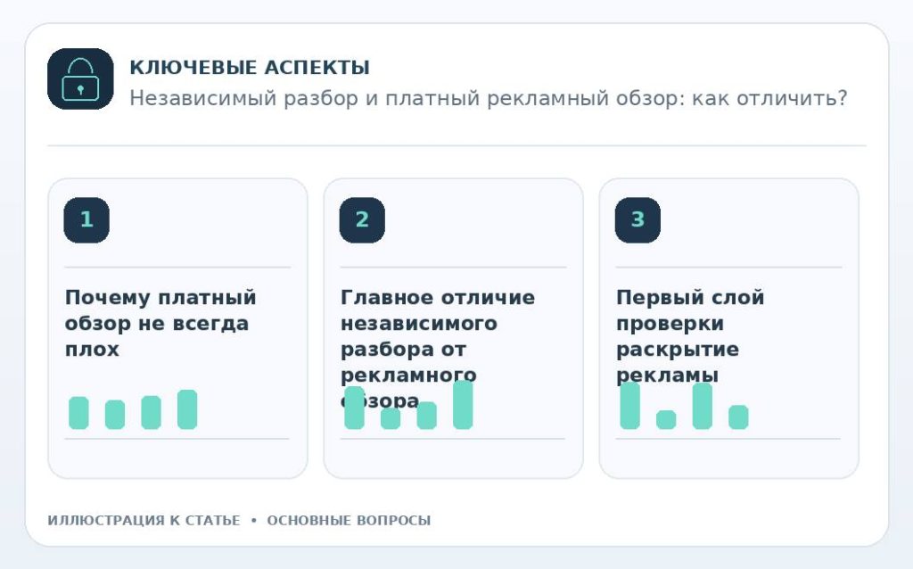 Независимый разбор и платный рекламный обзор: как отличить? — основные вопросы