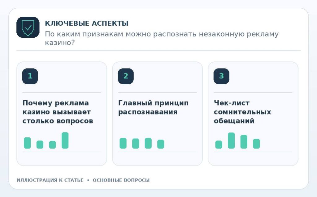 По каким признакам можно распознать незаконную рекламу казино? — основные вопросы