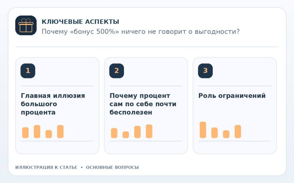 Почему «бонус 500%» ничего не говорит о выгодности? — основные вопросы