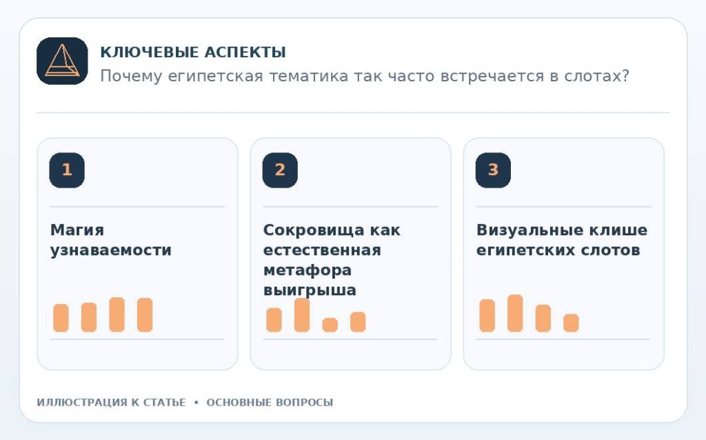 Почему египетская тематика так часто встречается в слотах? — основные вопросы