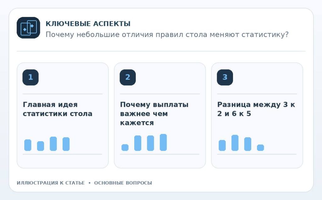 Почему небольшие отличия правил стола меняют статистику? — основные вопросы