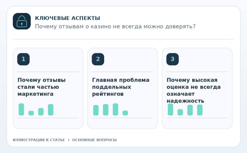 Почему отзывам о казино не всегда можно доверять? — основные вопросы