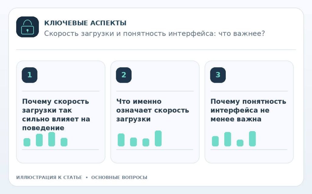 Скорость загрузки и понятность интерфейса: что важнее? — основные вопросы
