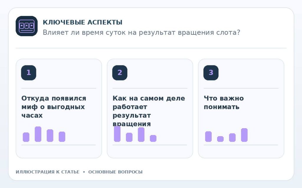 Влияет ли время суток на результат вращения слота? — основные вопросы