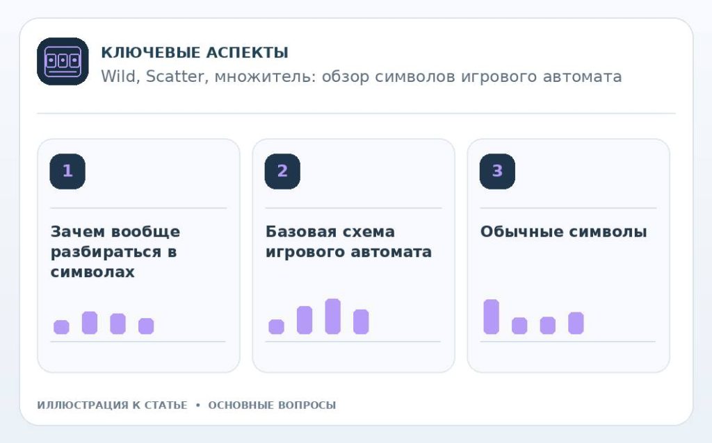 Wild, Scatter, множитель: обзор символов игрового автомата — основные вопросы